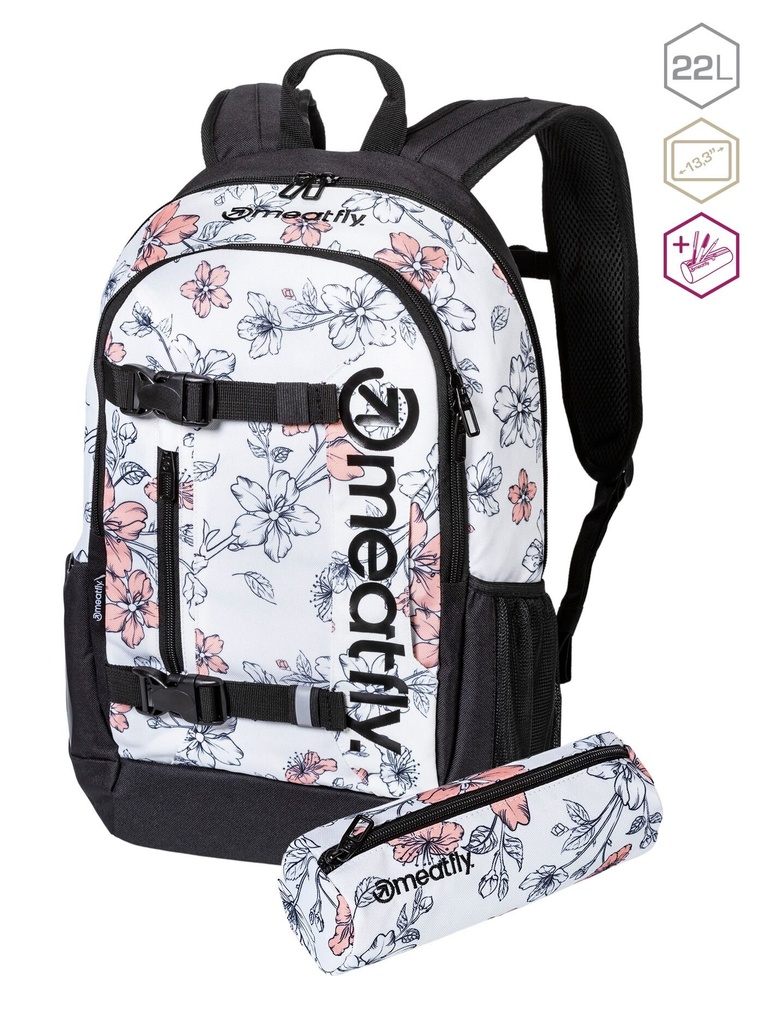 Batoh Meatfly Basejumper, Blossom White 22 L