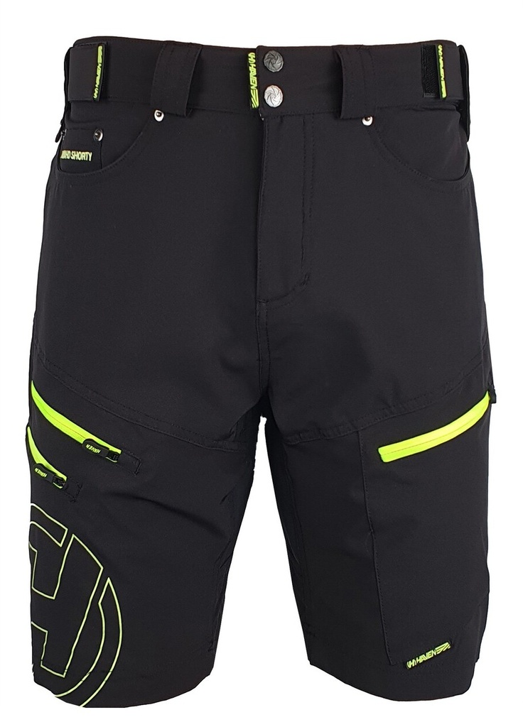 Pánské cyklokraťasy HAVEN NAVAHO SLIMFIT black-green