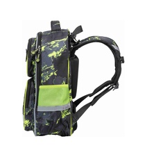 Školní aktovka Meatfly Max, Lime Mossy 2