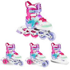 Svítící dětské brusle 4V1 NILS Fun NH18150 MAZZY
