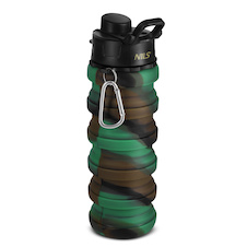 NC4106 ZELENÁ SILIKONOVÁ SKLÁDACÍ LÁHEV 500ML NILS CAMP