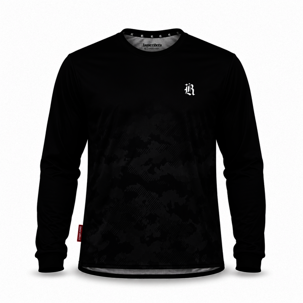 Loose Riders Ess. DIPPED Stealth – MTB dres s dlouhým rukávem F