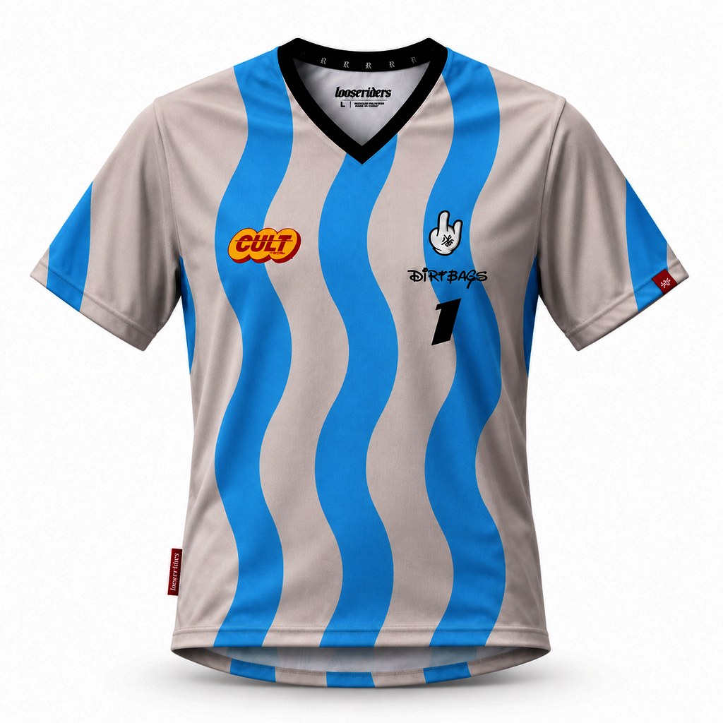 Loose Riders DRT FC Blue – pánský MTB dres s krátkým rukávem