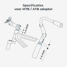 Přední sedačka Ta-ke s MTB-ATB adaptérem 1