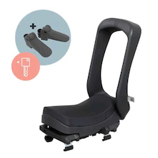 Urban Iki Junior Bincho Black – zadní dětské sedátko na kolo s adaptérem na nosič