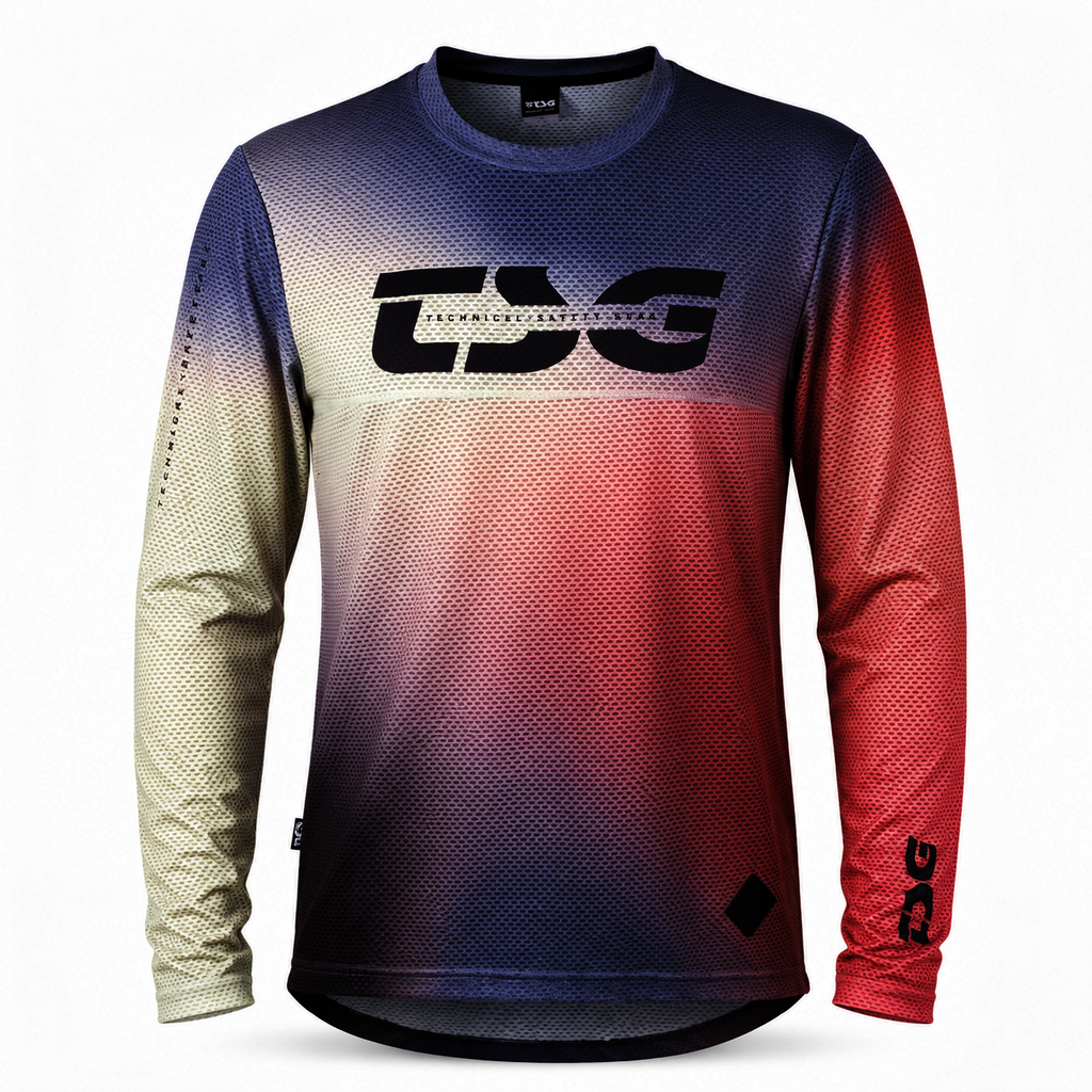 TSG Grip Jersey LS Color Blur – MTB dres s dlouhým rukávem