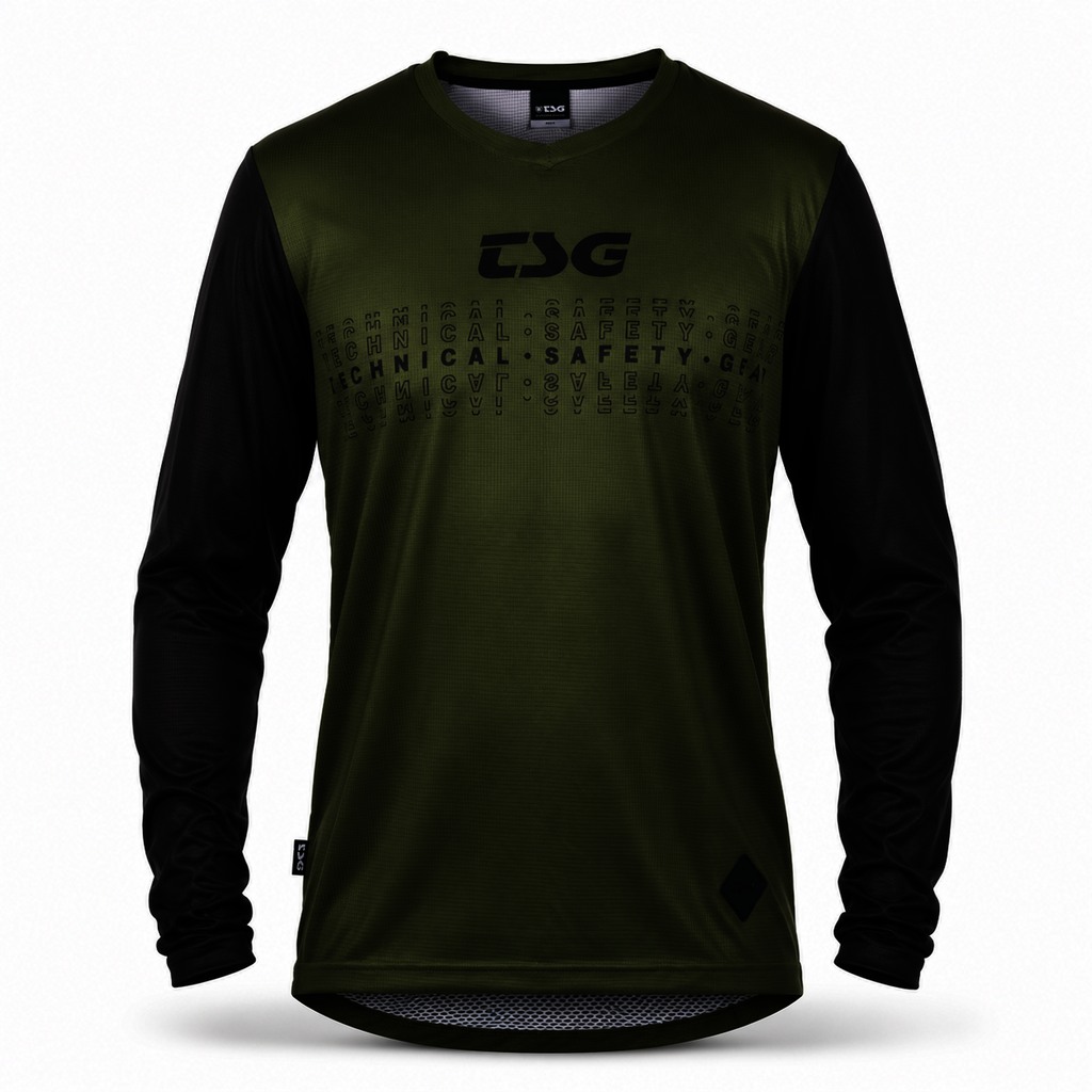 TSG Waft Jersey LS Olivine – lehký MTB dres s dlouhým rukávem 1