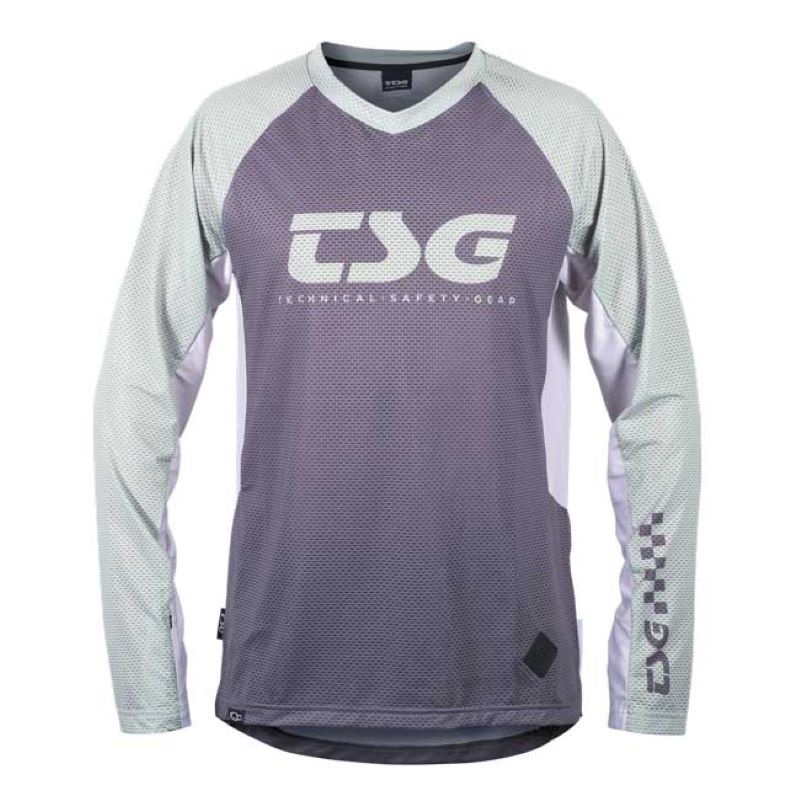 TSG Breeze Jersey LS Limegrey – MTB dres s dlouhým rukávem
