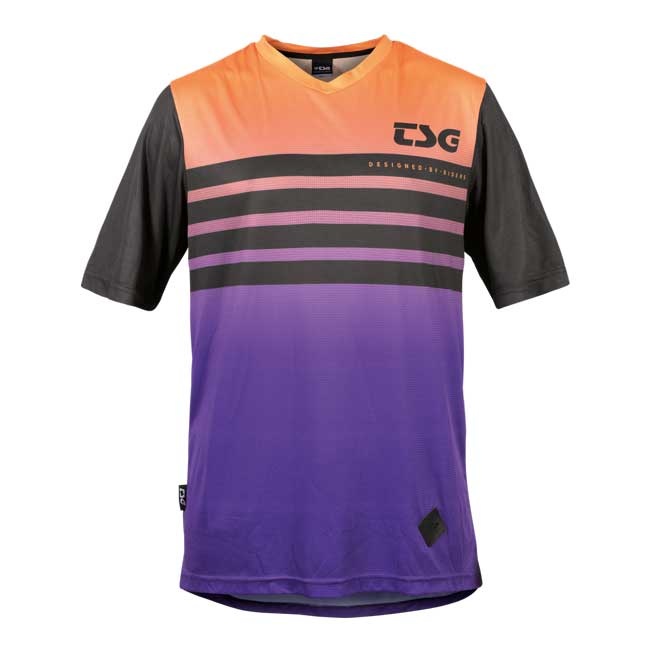 TSG Waft Jersey SS Purple Orange – lehký MTB dres s krátkým rukávem