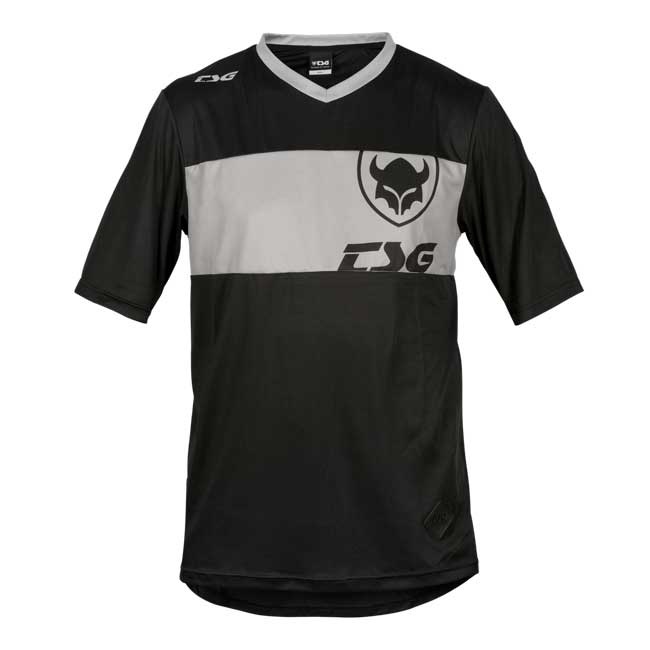 TSG Waft Jersey SS Black Grey – lehký MTB dres s krátkým rukávem
