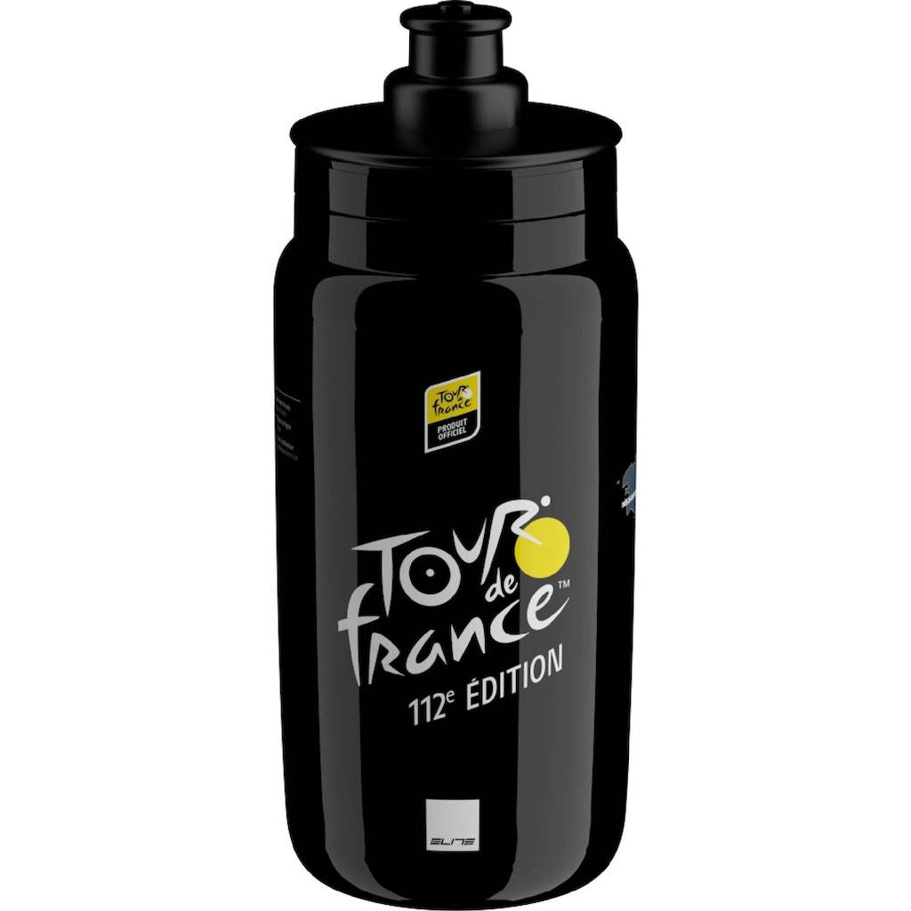 Elite Fly Tour de France Black Map 550 ml 2026 – lehká cyklistická láhev 1
