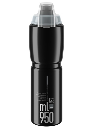Elite Jet Plus 950 ml – cyklistická láhev s ochrannou krytkou