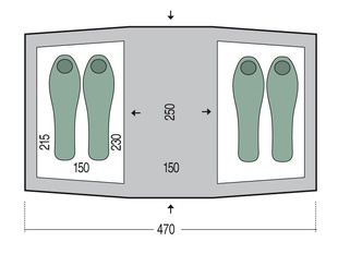 Rodinný stan Pinguin Base Camp 