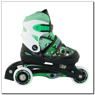 Dětské kolečkové brusle Nils NJ 9128 A green