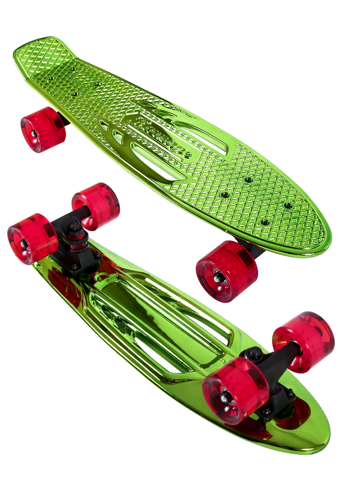 Pennyboard Karnage Chrome green 