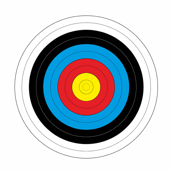 Terč 60cm sada 10Ks