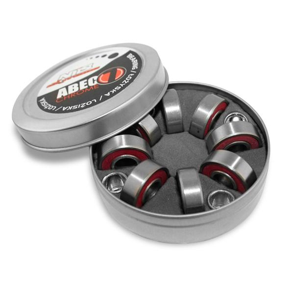 Ložiska Nils abec 7 RS Chrome - sada 8ks