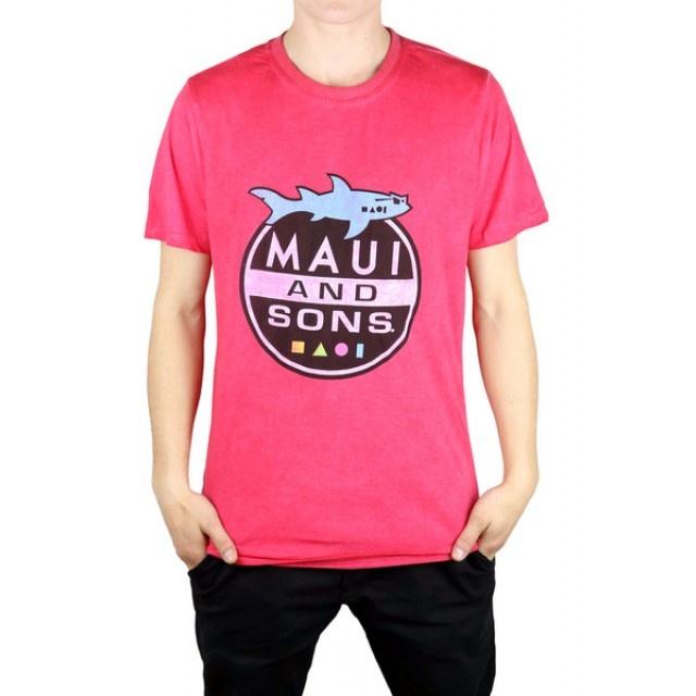 Tričko MAUI Shark Attack Red