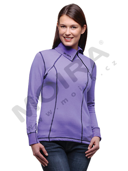 Dámský funkční rolák Moira Plyš fialový