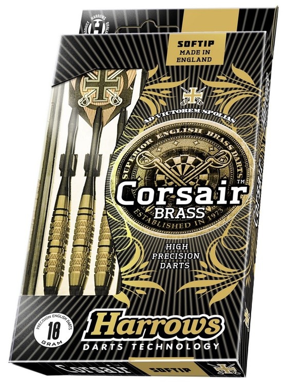 Šipky Harrows Corsair soft 18g - K2black