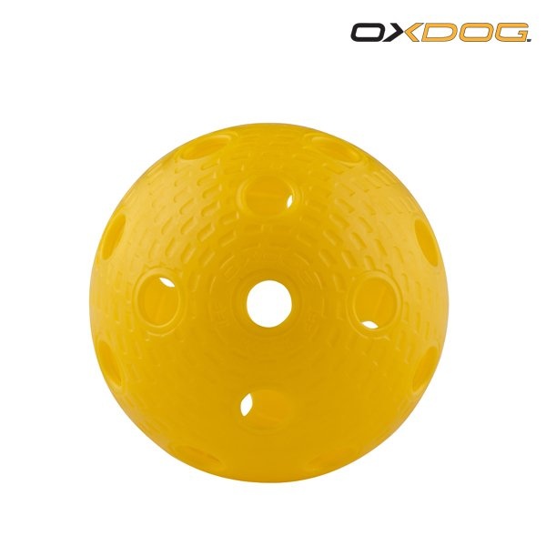 Florbalový míček Oxdog Rotor yellow