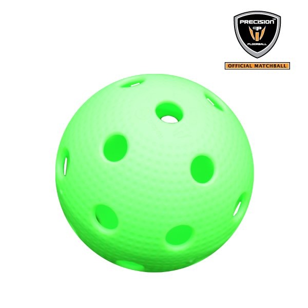 Florbalový míček Precision Pro League bright green