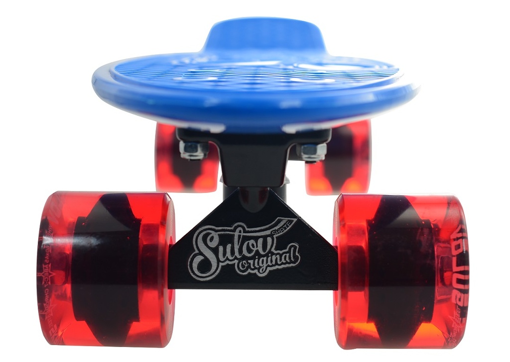 SULOV Pennyboard 'Burn' – Kunststoff-Skateboard Mit ABEC-7 Lagern, 85A Rädern, Tragkraft 100 Kg