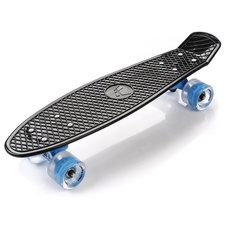 svítící penny board Meteor black