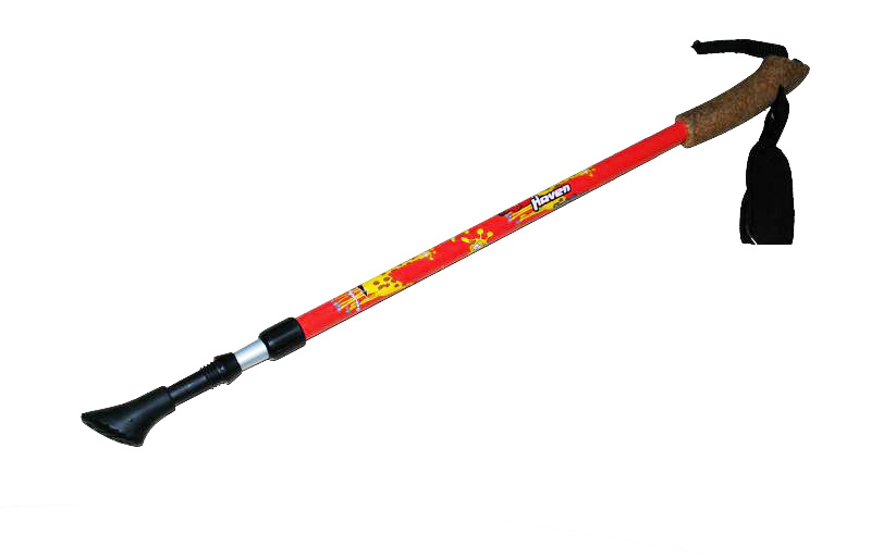 Dětské teleskopické hole HAVEN Junior - Žirafa red