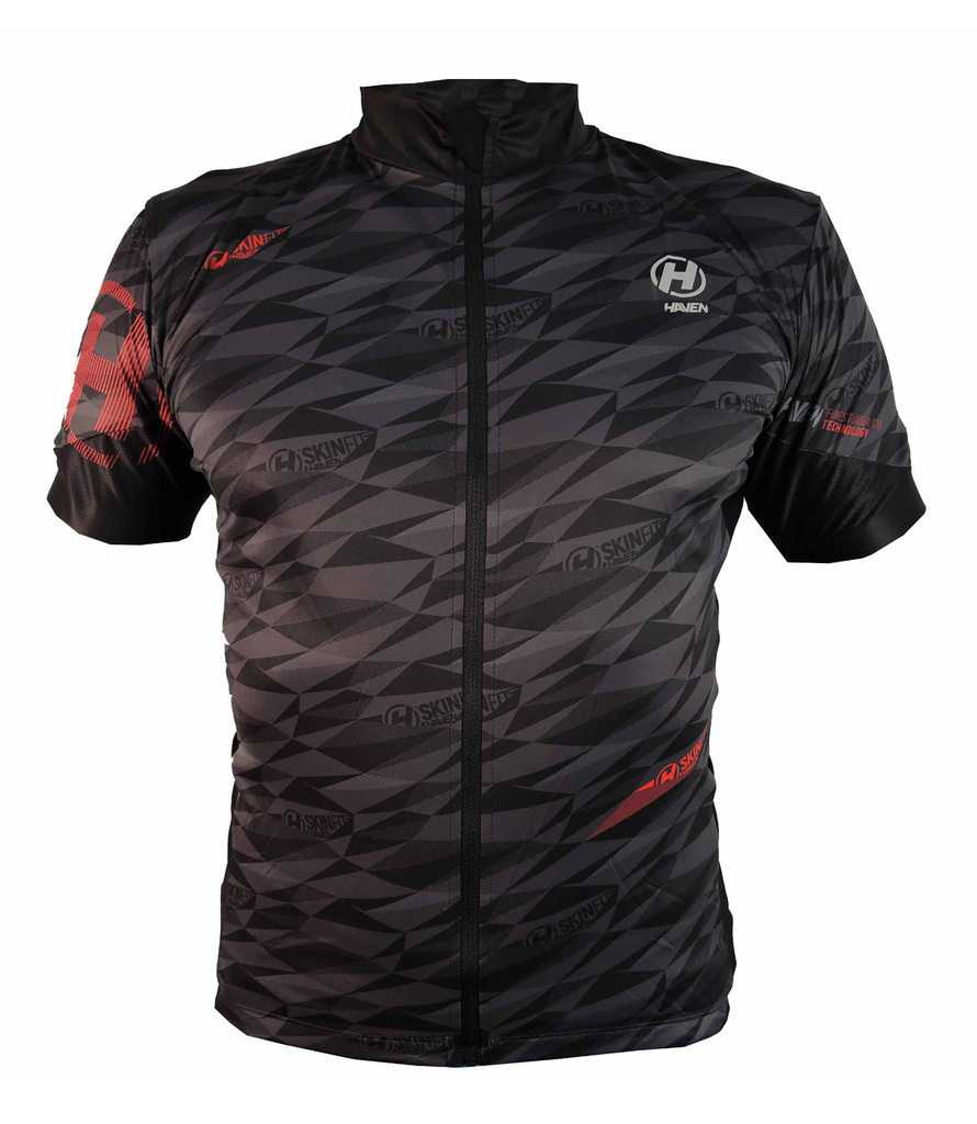 Pánský cyklodres Haven Skinfit black red