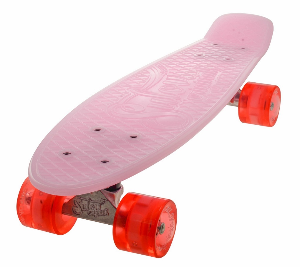 SULOV Pennyboard 'Burn' – Kunststoff-Skateboard Mit ABEC-7 Lagern, 85A Rädern, Tragkraft 100 Kg