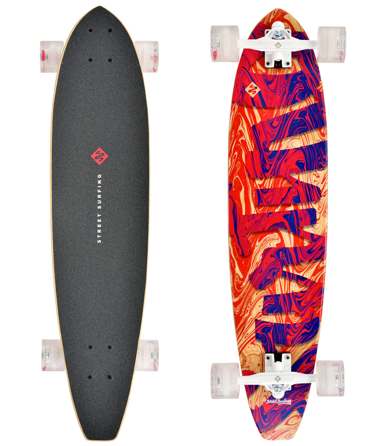 Longboard Street Surfing CUT KICKTAIL 36” Streaming